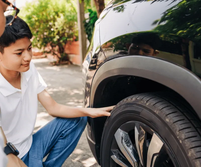 summer tire safety pressure tread and blowout warning signs in Irwindale CA